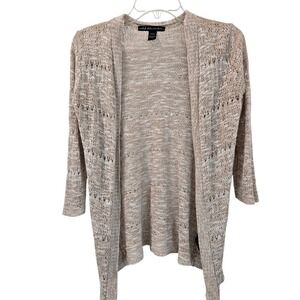 United States Sweaters Womens Size S‎ Open Knit Waterfall Cardigan Lightweight